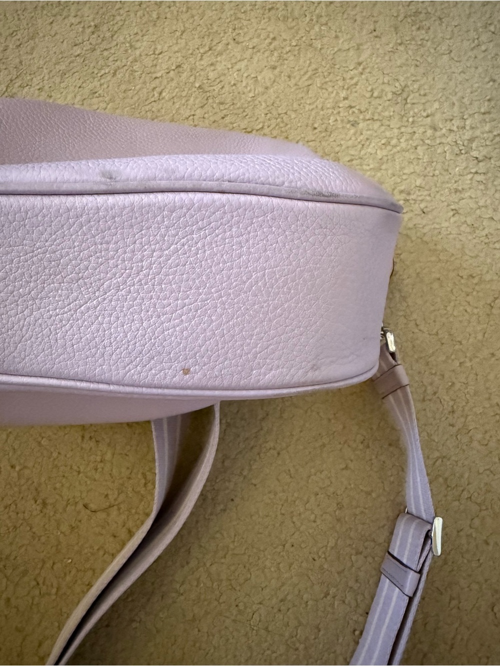 kate spade Lilac Leather Crossbody with Striped Strap - Picture 4 of 7